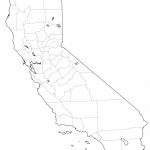 Blank Map Of California Counties Ca State With County Lines Best   California Map With County Lines
