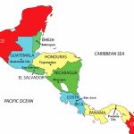 Blank Map Of Central America | Sitedesignco   Central America Map Quiz Printable