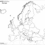 Blank Map Of Europe Shows The Political Boundaries Of The Europe   Printable Blank Map Of Europe