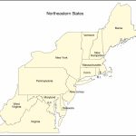 Blank Map Of The Northeast | Sitedesignco   Printable Map Of Northeast Us