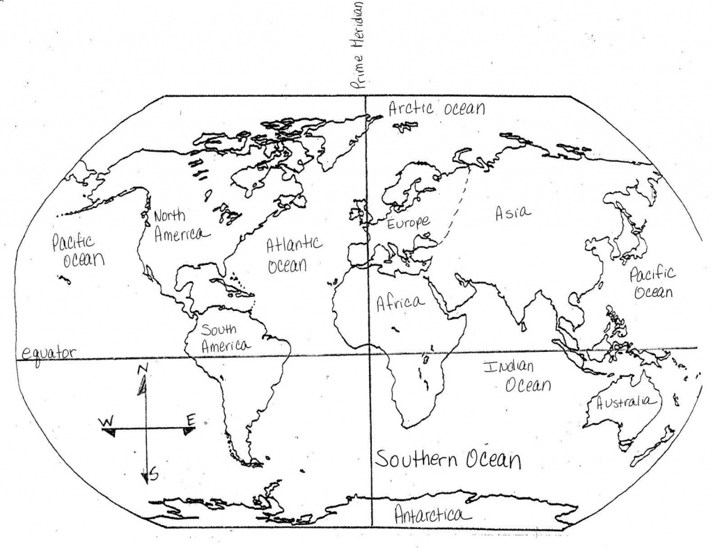 Printable Map Of The 7 Continents And 5 Oceans Free Printable Maps