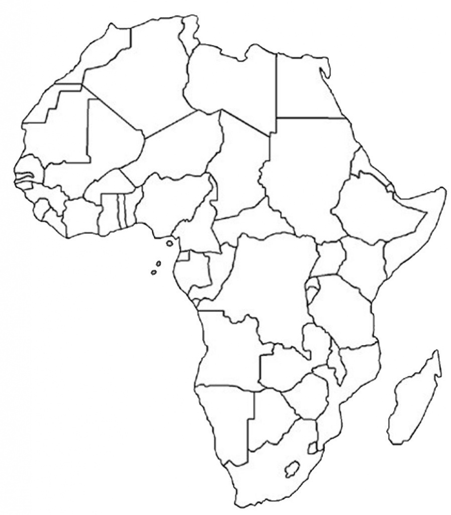 Blank Outline Map Of Africa | Africa Map Assignment | Party Planning - Printable Map Of Africa