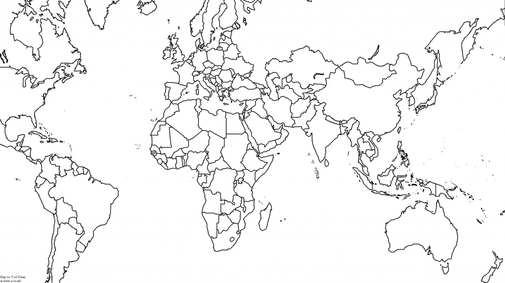 world country outline map