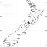 Blank Simple Map Of New Zealand   Outline Map Of New Zealand Printable