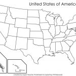 Blank Us Map With States Names Blank Us Map Name States Black White   Map Of Us Blank Printable