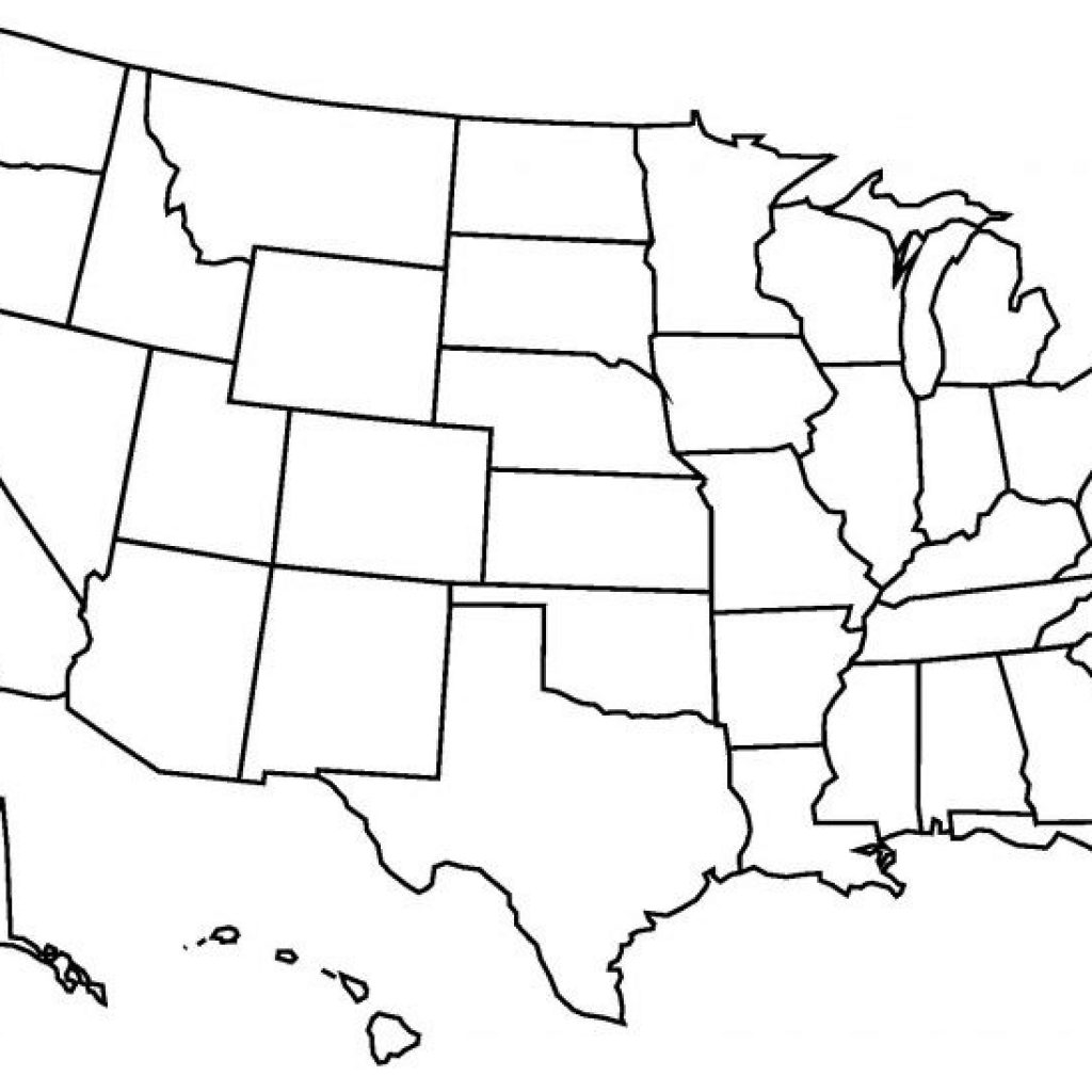 Blank Us State Map Printable East Coast Of Print - Blank Us State Map Printable