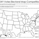 Blank Us States Map Electoral New Blank Electoral College Map   Blank Electoral College Map 2016 Printable