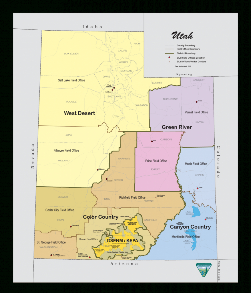 Blm Utah Map | Fysiotherapieamstelstreek - Blm Land Florida Map