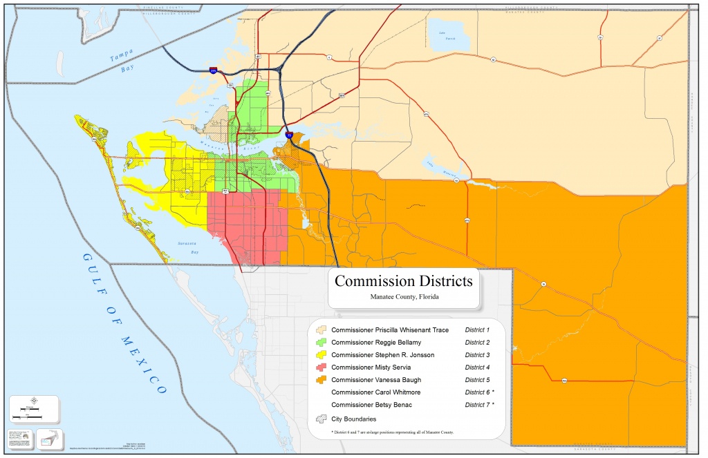 Board Of County Commissioners Manatee County Manatee Florida Map 