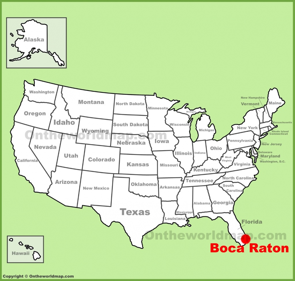 Boca Raton Location On The U.s. Map - Boca Florida Map