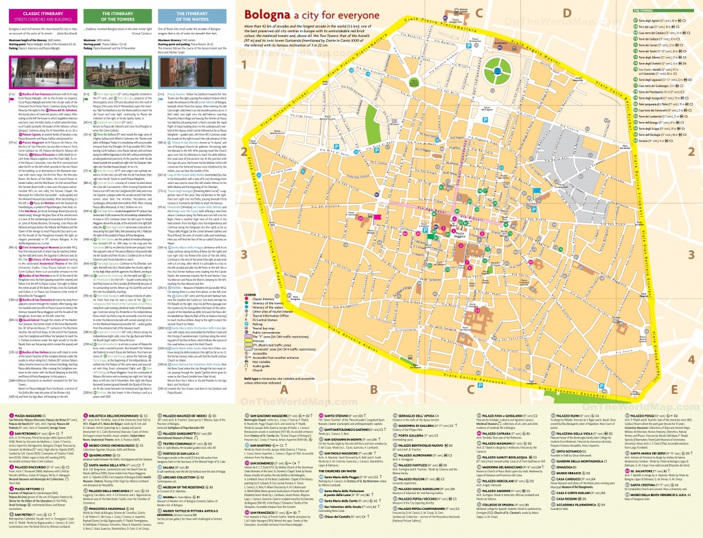 Bologna City Centre Map - Bologna Tourist Map Printable