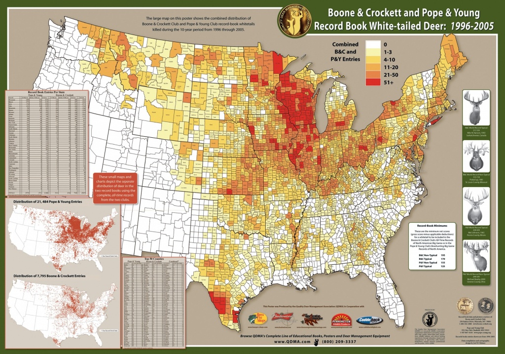 Whitetail Deer Population Density Map