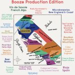 Booze Production Edition: The 1927 Paramount Map Of Southern   California Beer Map