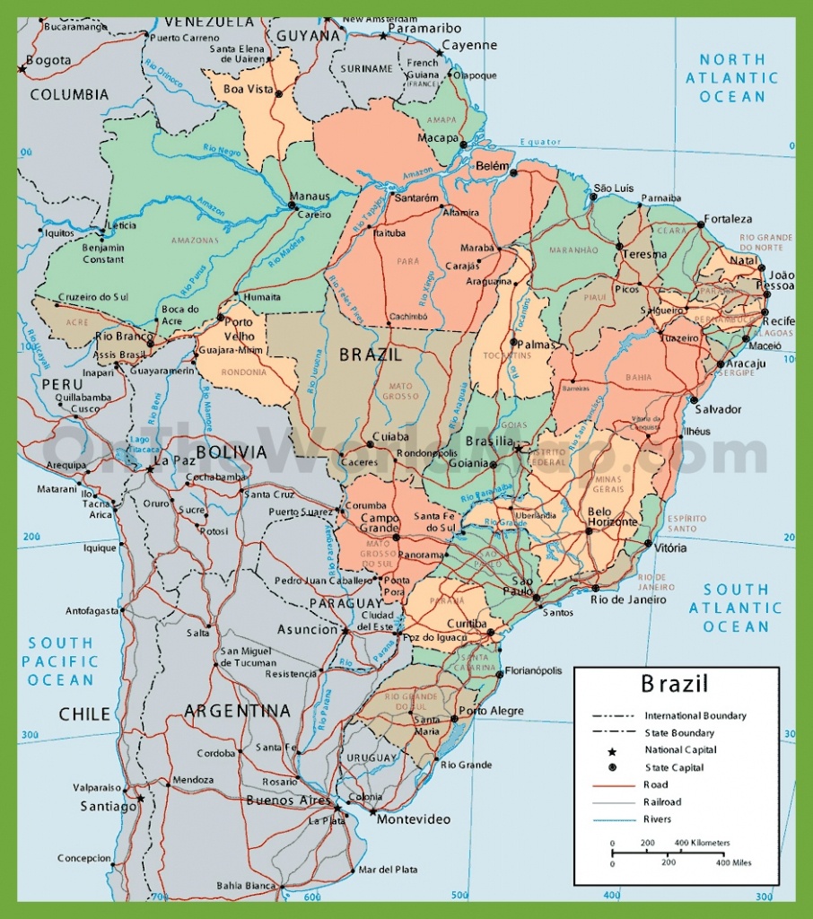 Brazil Maps | Maps Of Brazil - Printable Map Of Brazil