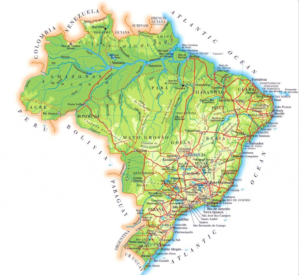Brazil Maps | Printable Maps Of Brazil For Download - Printable Map Of Brazil