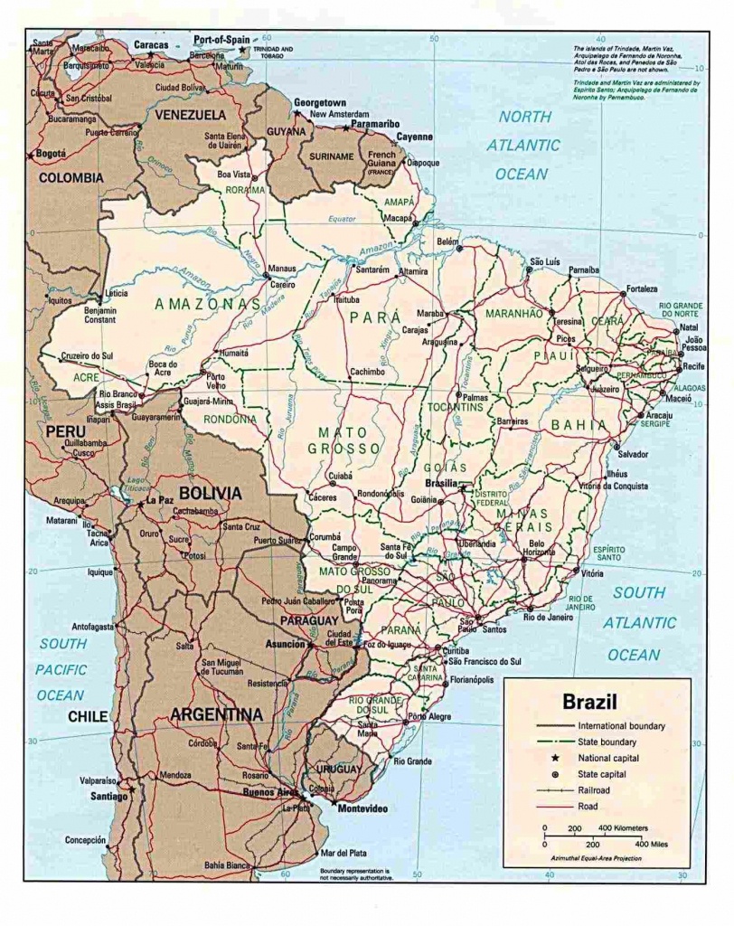 Brazil Maps | Printable Maps Of Brazil For Download - Printable Map Of Brazil