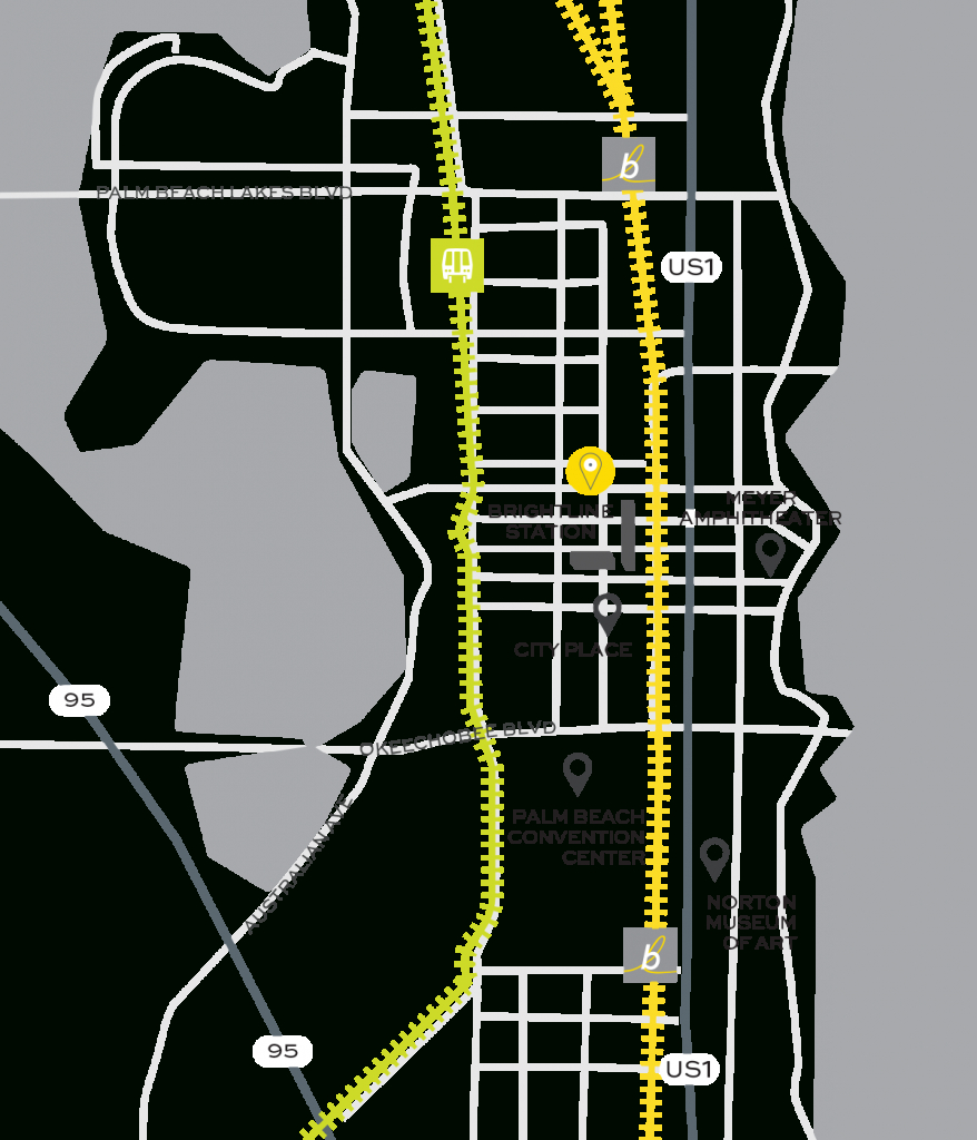 Brightline Train | Rosemary Square - Brightline Florida Map