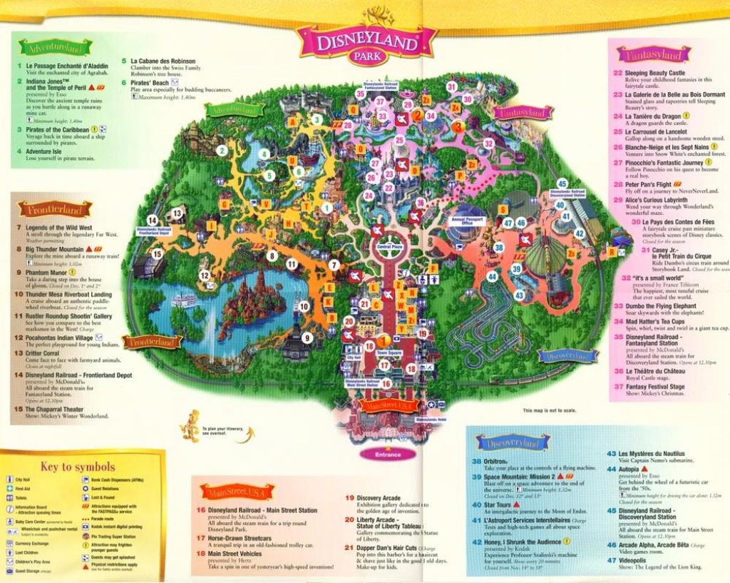 Brilliant Disneyland Paris Hotel Map 2015 With Regard To Inspire - Printable Disneyland Paris Map 2018
