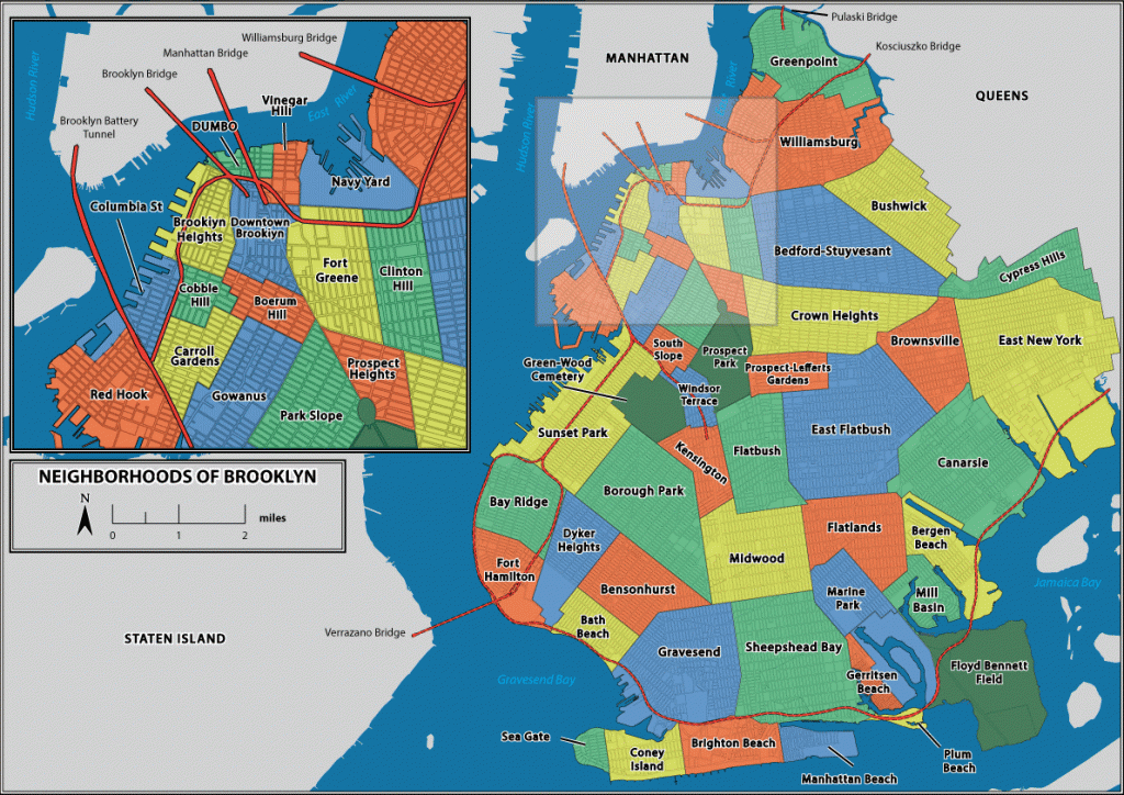Brooklyn Neighborhood Map - Google Search | Miscellany | Brooklyn - Printable Map Of Brooklyn Ny Neighborhoods