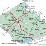 Burleson County | The Handbook Of Texas Online| Texas State   Caldwell Texas Map