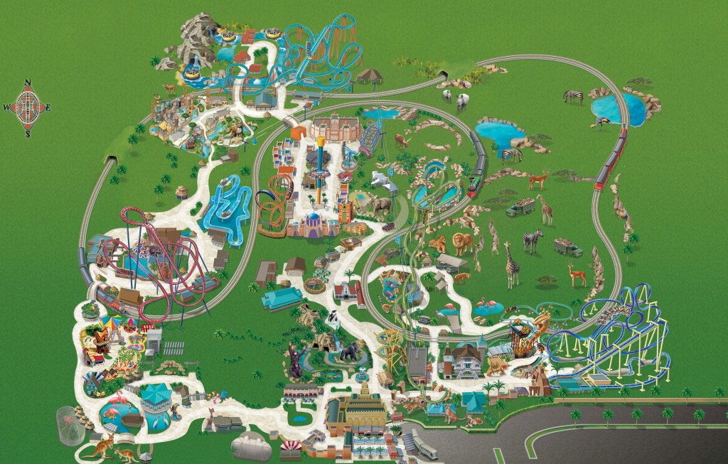 Busch Gardens Tampa Bay Park Map May 2017 | Places In 2019 | Busch - Bush Garden Florida Map