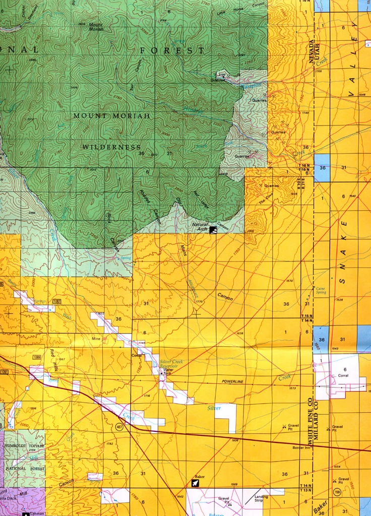 Buy And Find Nevada Maps: Bureau Of Land Management: Statewide Index - Blm Maps Southern California