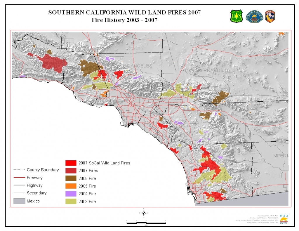 Ca Oes, Fire - Socal 2007 - Fires In Southern California Today Map