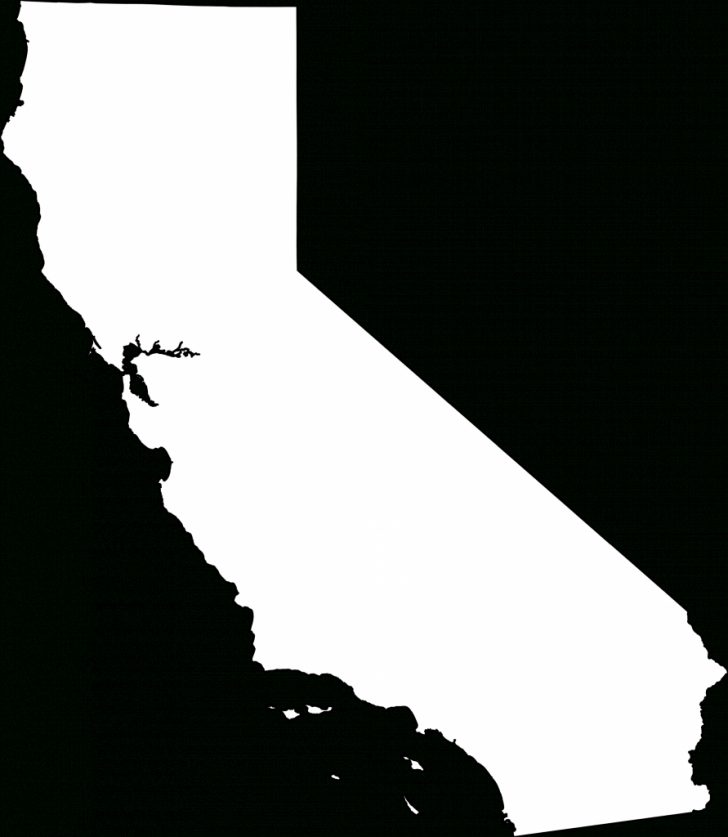 Blank Map Of California Printable