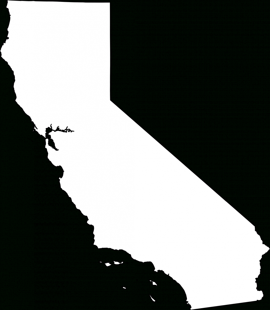 Ca Outline | Places That Are Cool. | California Outline, California - Blank Map Of California Printable