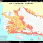Cal Fire – Santa Barbara County Fhsz Map Within Map Of California   San Diego California Fire Map