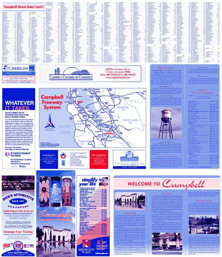 Campbell California Map
