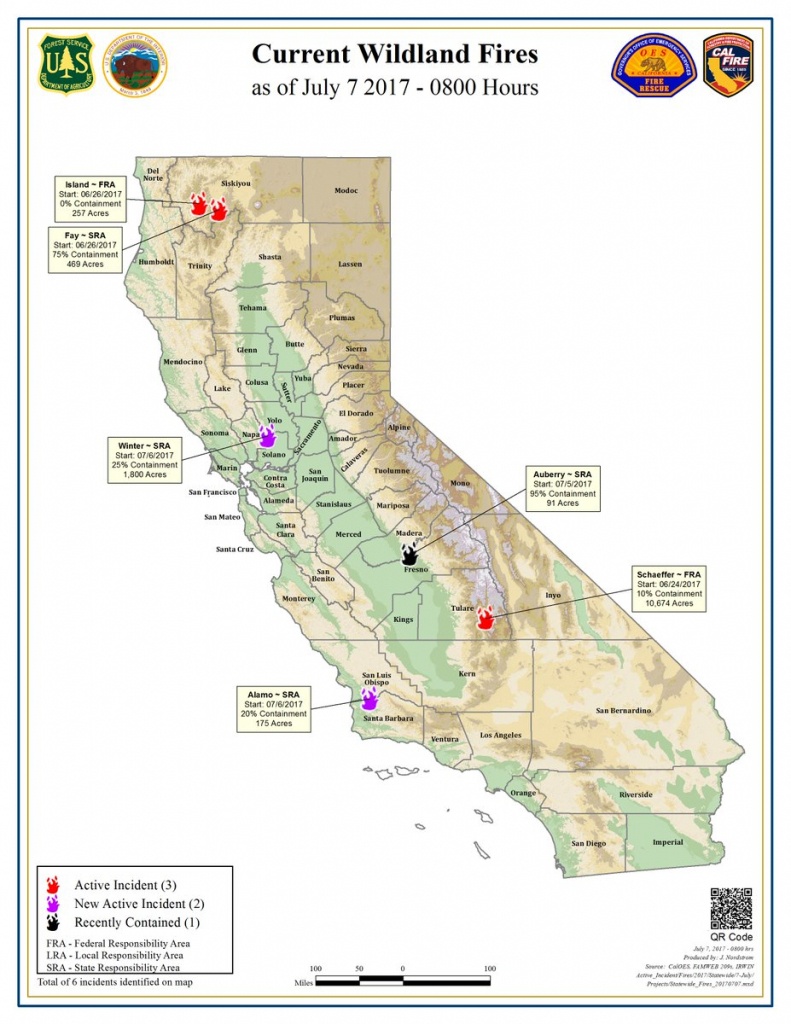 2017 California Wildfires Map | Free Printable Maps