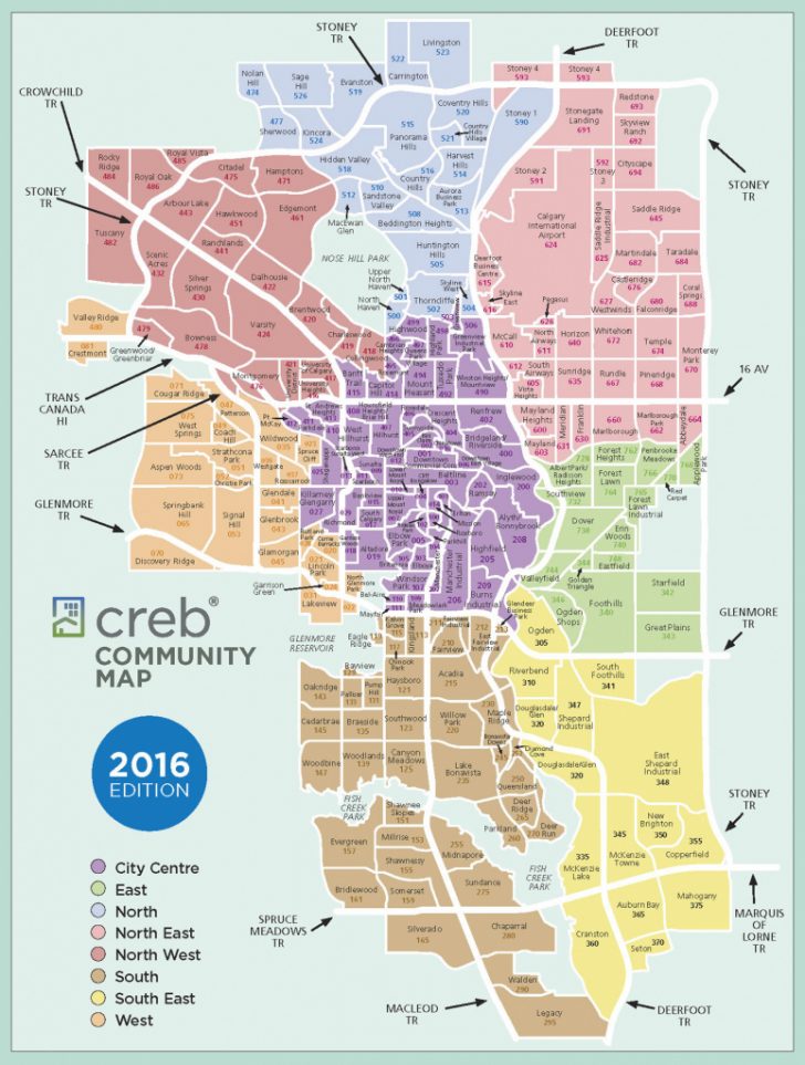 Printable Map Of Calgary