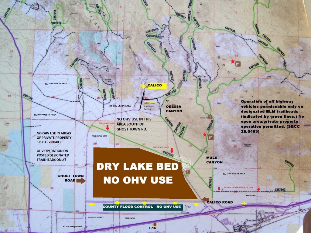 Calico Ohv Information - Blm Ohv Maps California