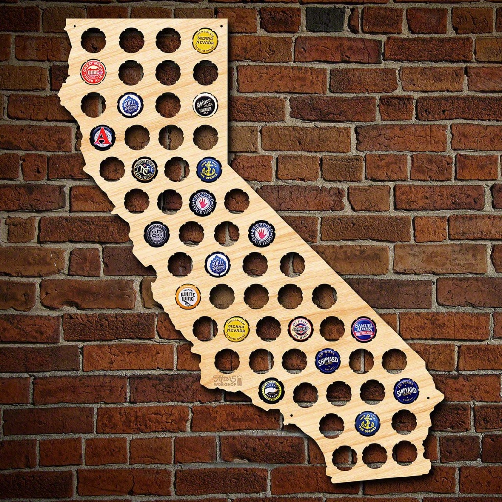 California Beer Cap Map - California Beer Cap Map