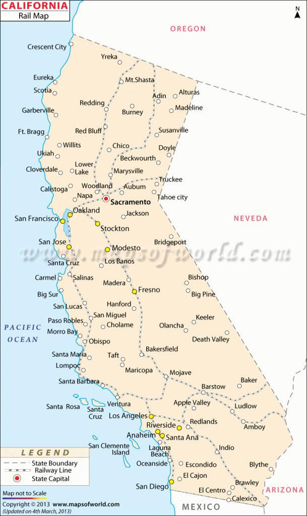 California Coast City Map And Travel Information | Download Free - California Beach Cities Map