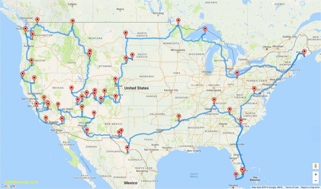 California Coast Drive Map California Coast Map California Coast - Road Trip Map Printable