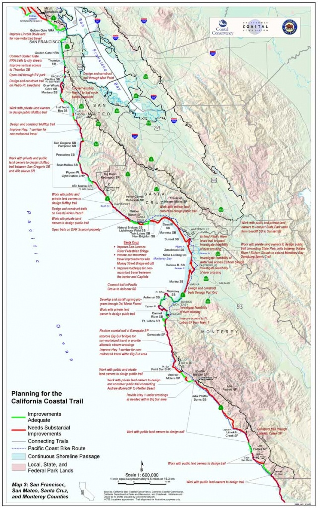 California Coastal Trail - California Hiking Map