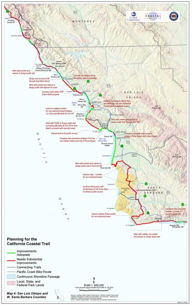 California Coastal Trail - Fast Track Map California