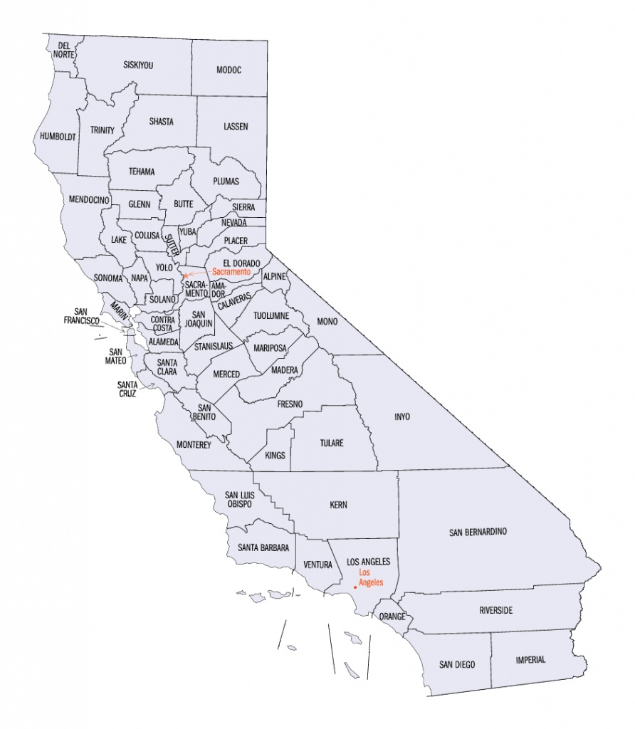 California Counties Map - California County Map