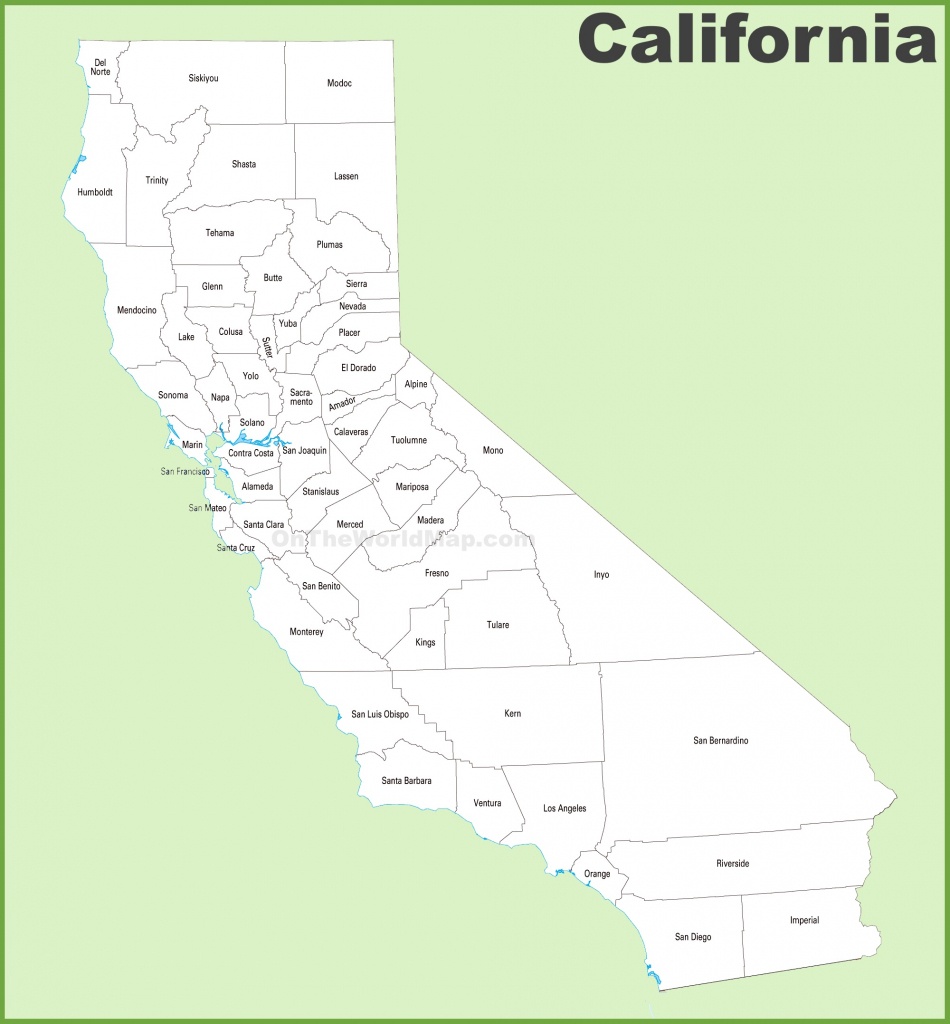 California County Map - California County Map