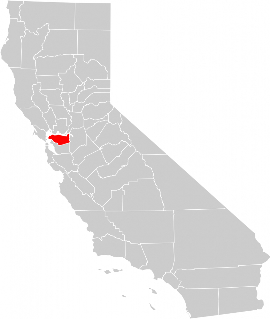 California County Map (Contra Costa County Highlighted) • Mapsof - La Costa California Map