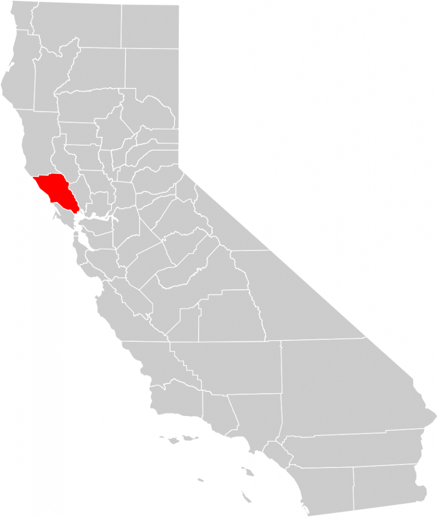 California County Map (Sonoma County Highlighted) • Mapsof - Sonoma County California Map