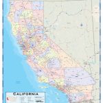 California County Wall Map   Maps   Laminated California Wall Map