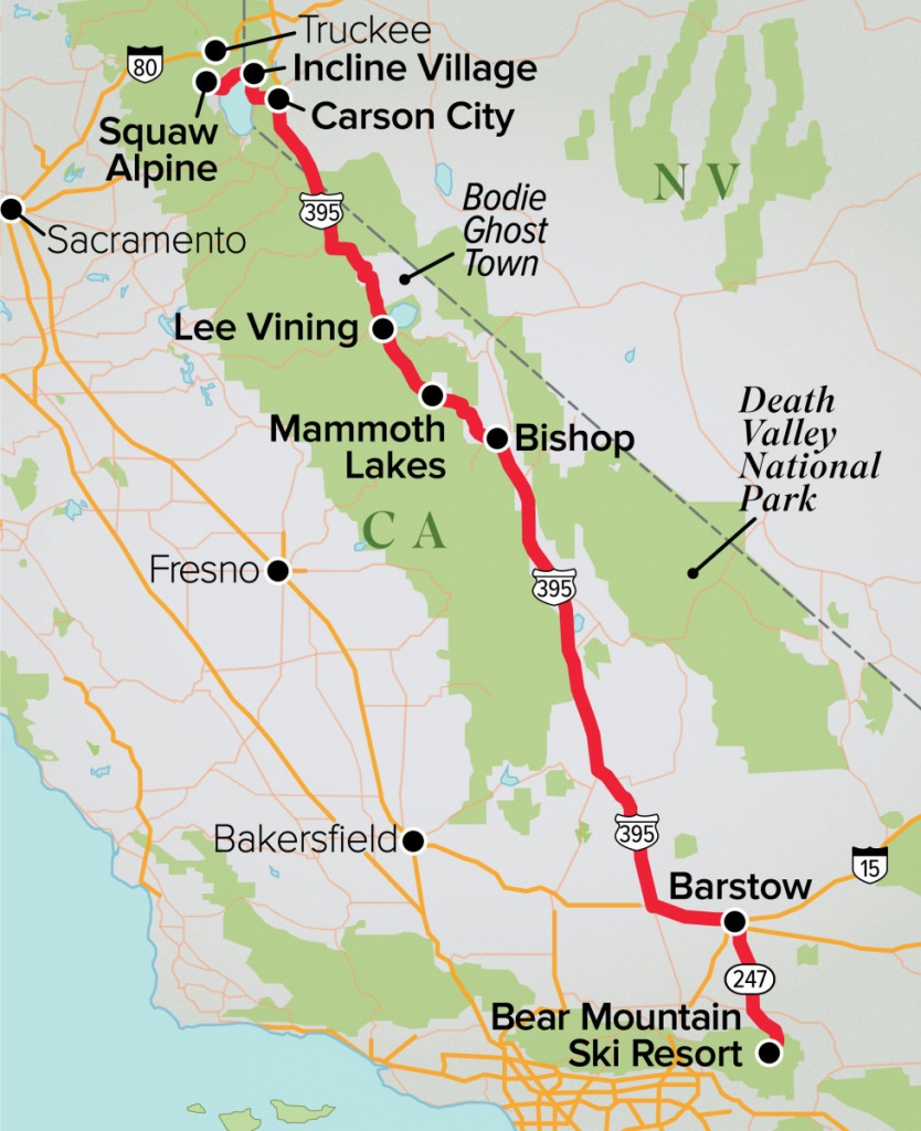 California Cruisin&amp;#039;- Winter&amp;#039;s Best Road Trips 2019 - Ski Mag - Best California Road Map