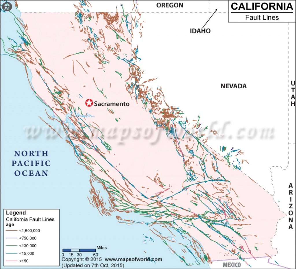 California Fault Lines Map - California Fault Lines Map