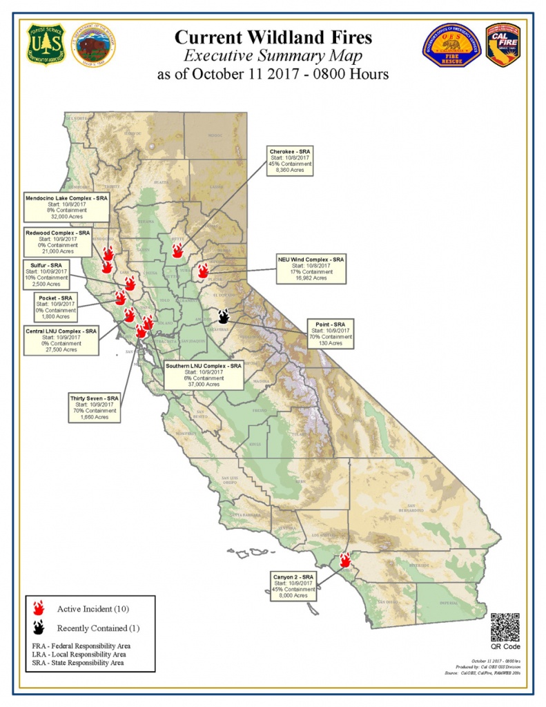 California Fires Map From Cal Fire Oes Firefighter Blog At Northern - Northern California Wildfire Map