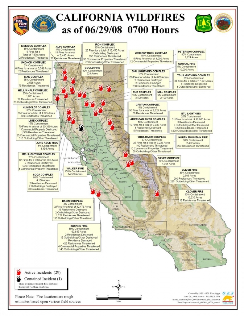 California Fires Map From Cal Fire &amp;amp; Oes June 29 | Firefighter Blog - Where Are The Fires In California Right Now Map