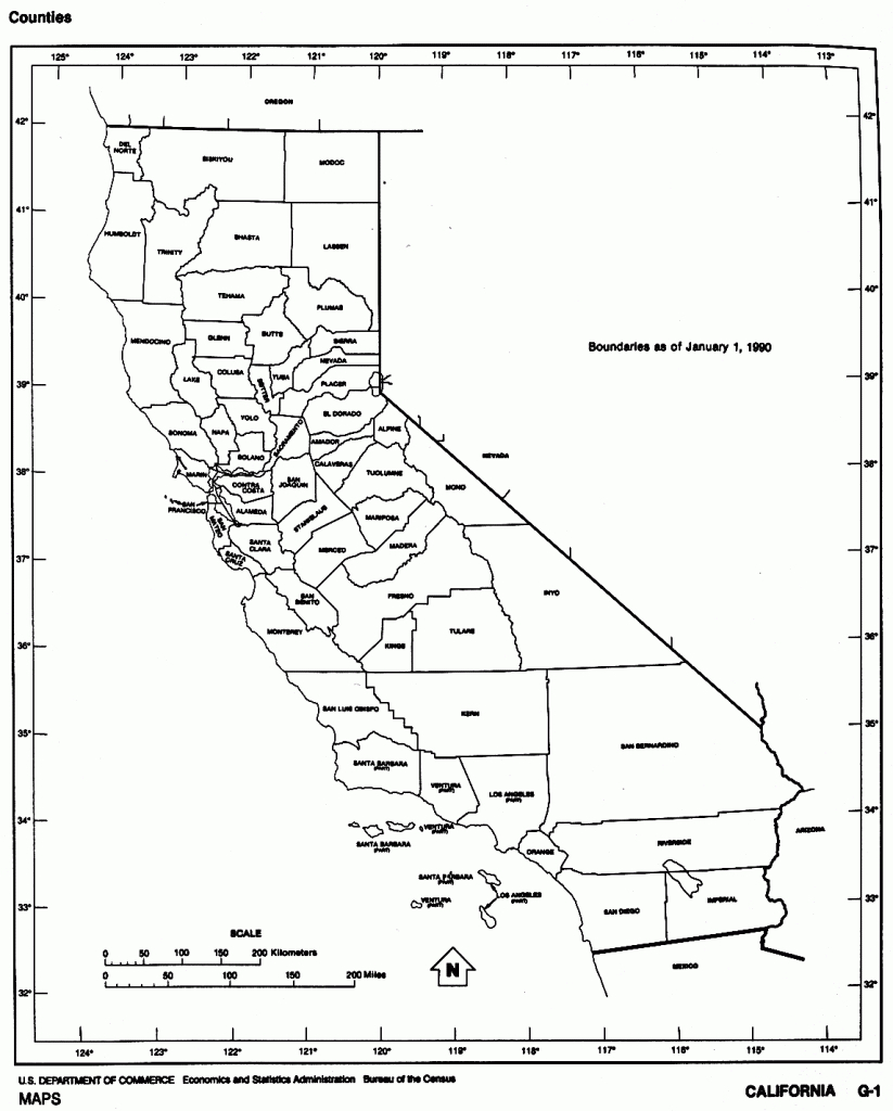 California Free Map - Free California Map