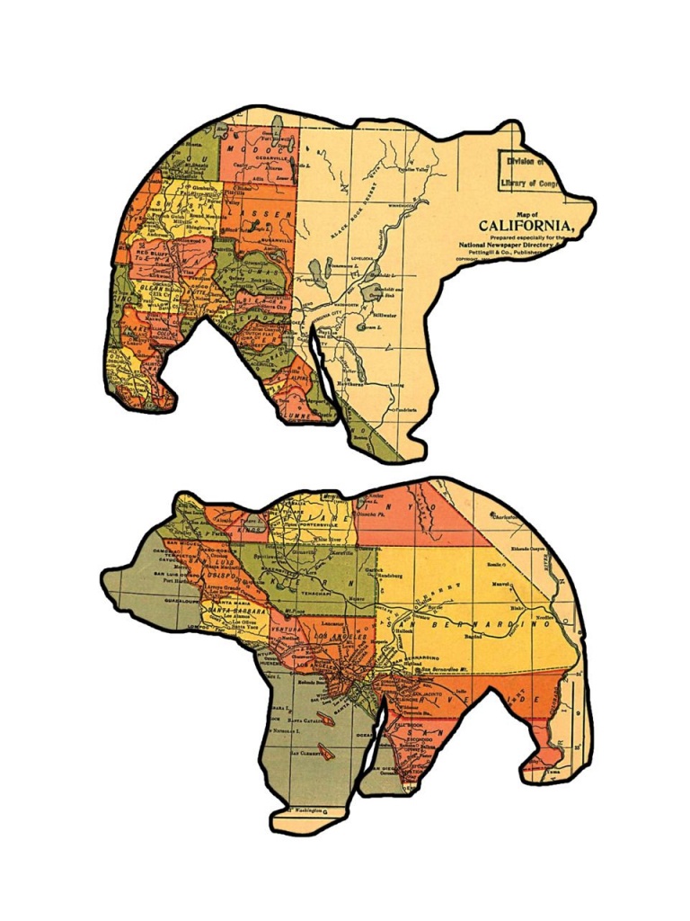 California Grizzly Bear Maps. | Maps, Maps, Maps | Bear Graphic - Bears In California Map